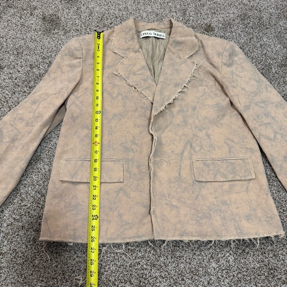 Distressed Beige Blazer - Picture 4 of 8